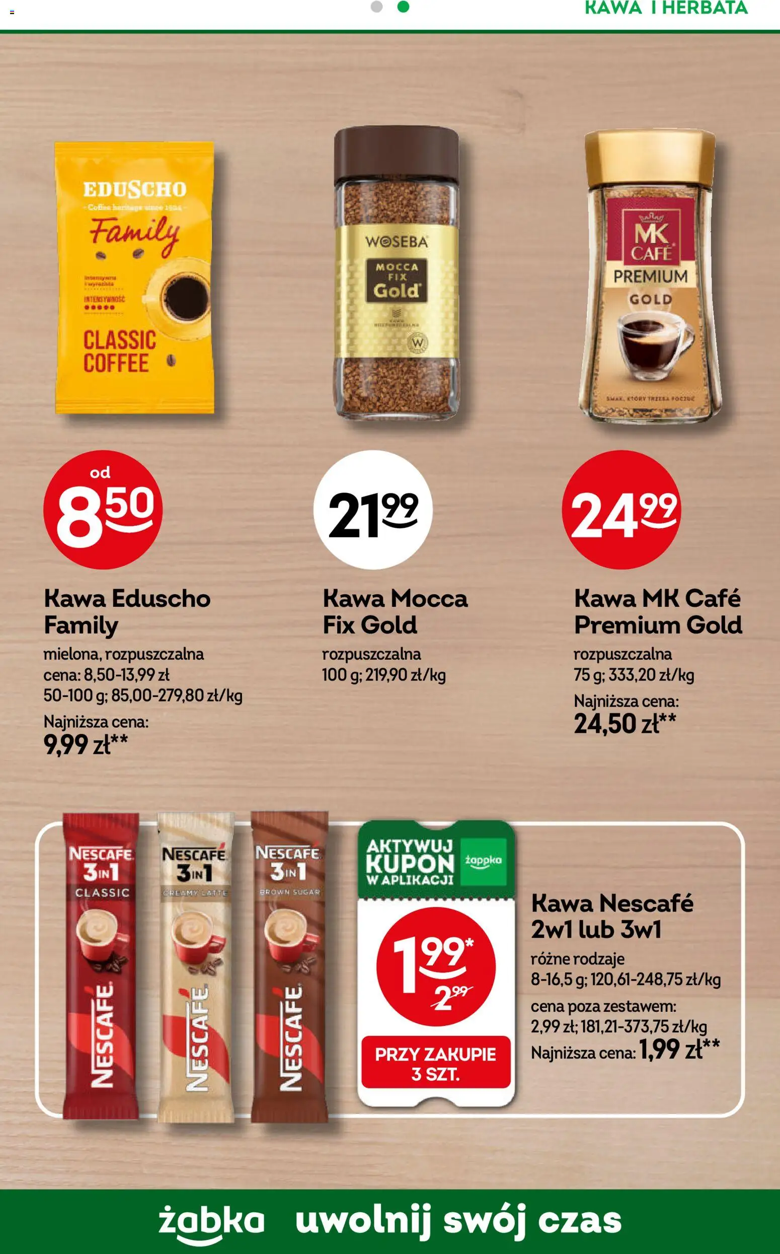 Żabka gazetka - Codzienne produkty od 09.09.2026 | Strona: 15 | Produkty: Kawa mk cafe, Nescafe, Kawa nescafe, Kawa