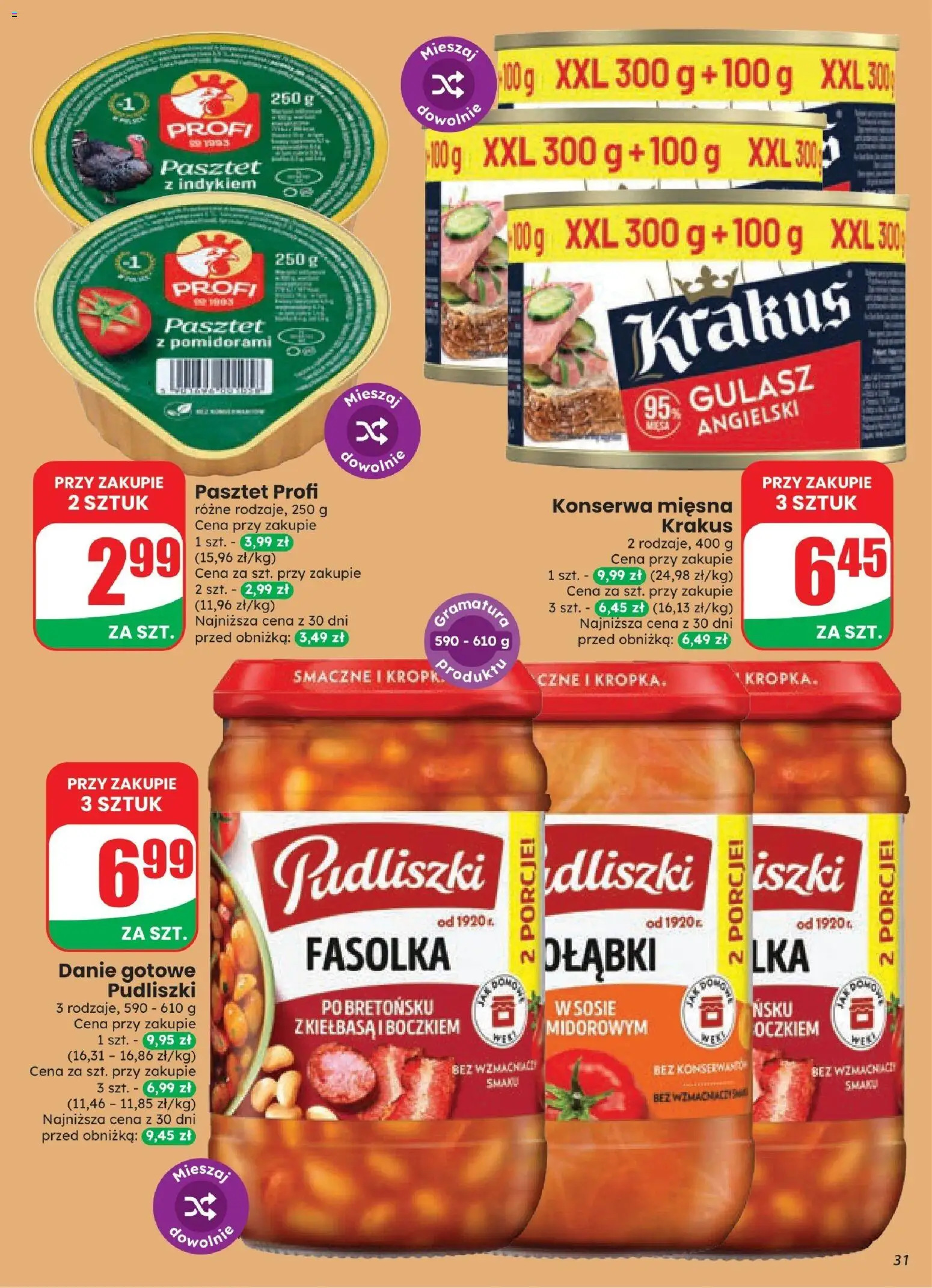 Dino gazetka od 21.10.2026 | Strona: 31 | Produkty: Pasztet, Gulasz angielski, Gulasz