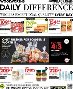 Woolworths specials catalogue – valid from 20/07/2026