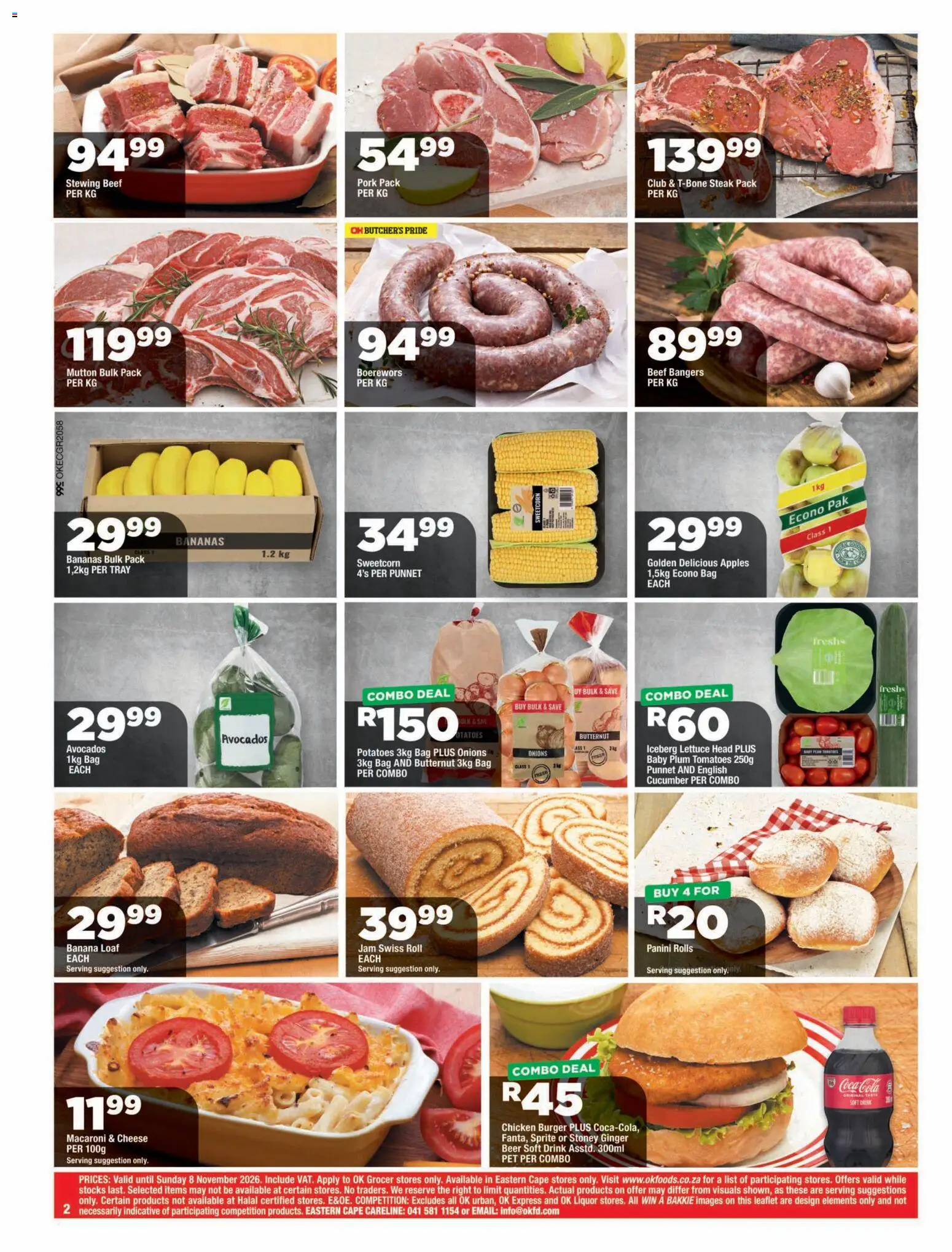 New OK Foods catalogue – valid from 23/10/2026 | Page: 2 | Products: Jam, Cheese, Chicken, Lettuce