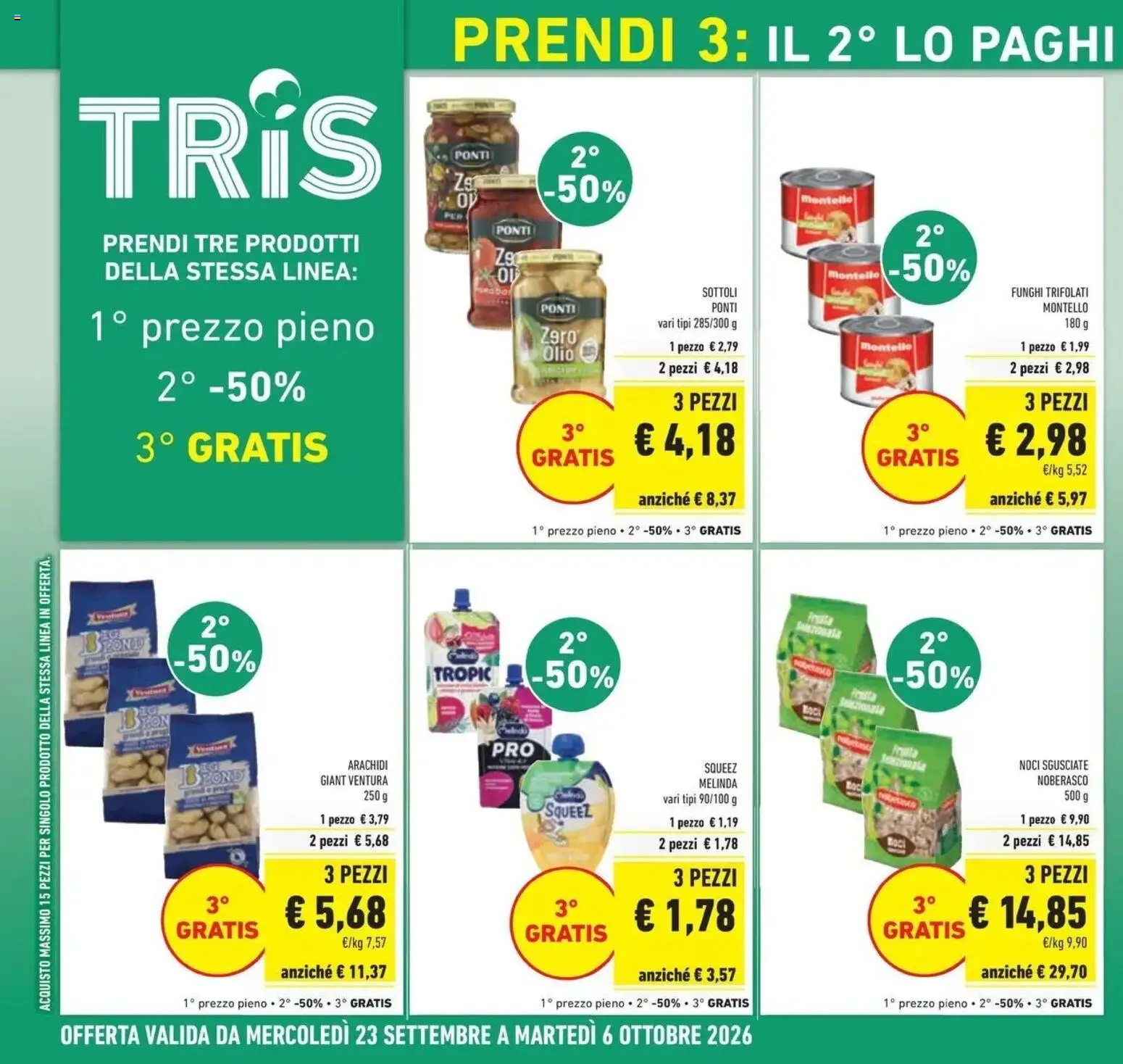 Volantino Conad dal 23/09/2026 > Anteprima | Pagina: 10 | Prodotti: Olio, Noci, Funghi, Arachidi
