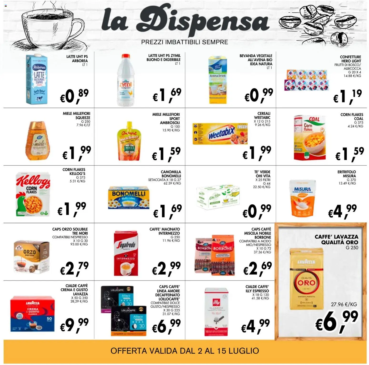 Volantino Coal del 02/07/2026 | Pagina: 16 | Prodotti: Caffè, Cereali, Lavazza, Macinato