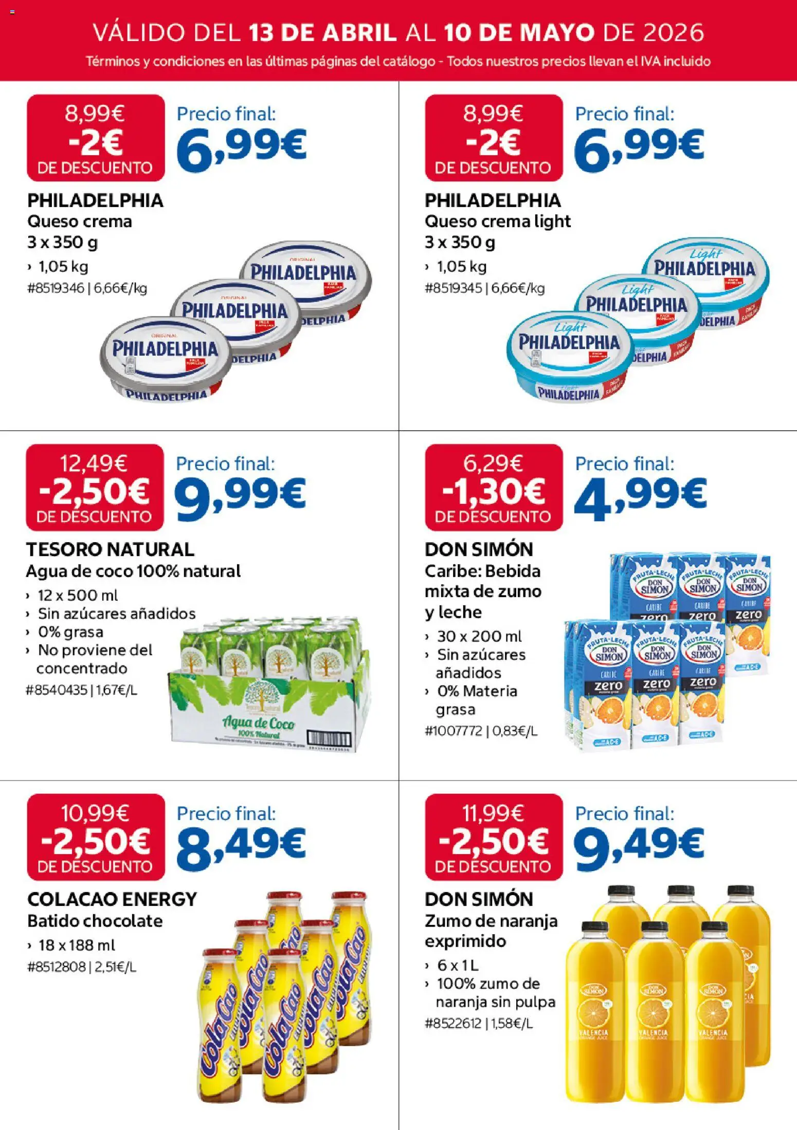 Costco catálogo │ válido desde el 13.04.2026 | Página: 6 | Productos: Leche, Queso, Ροζ πιπέρι, Crema