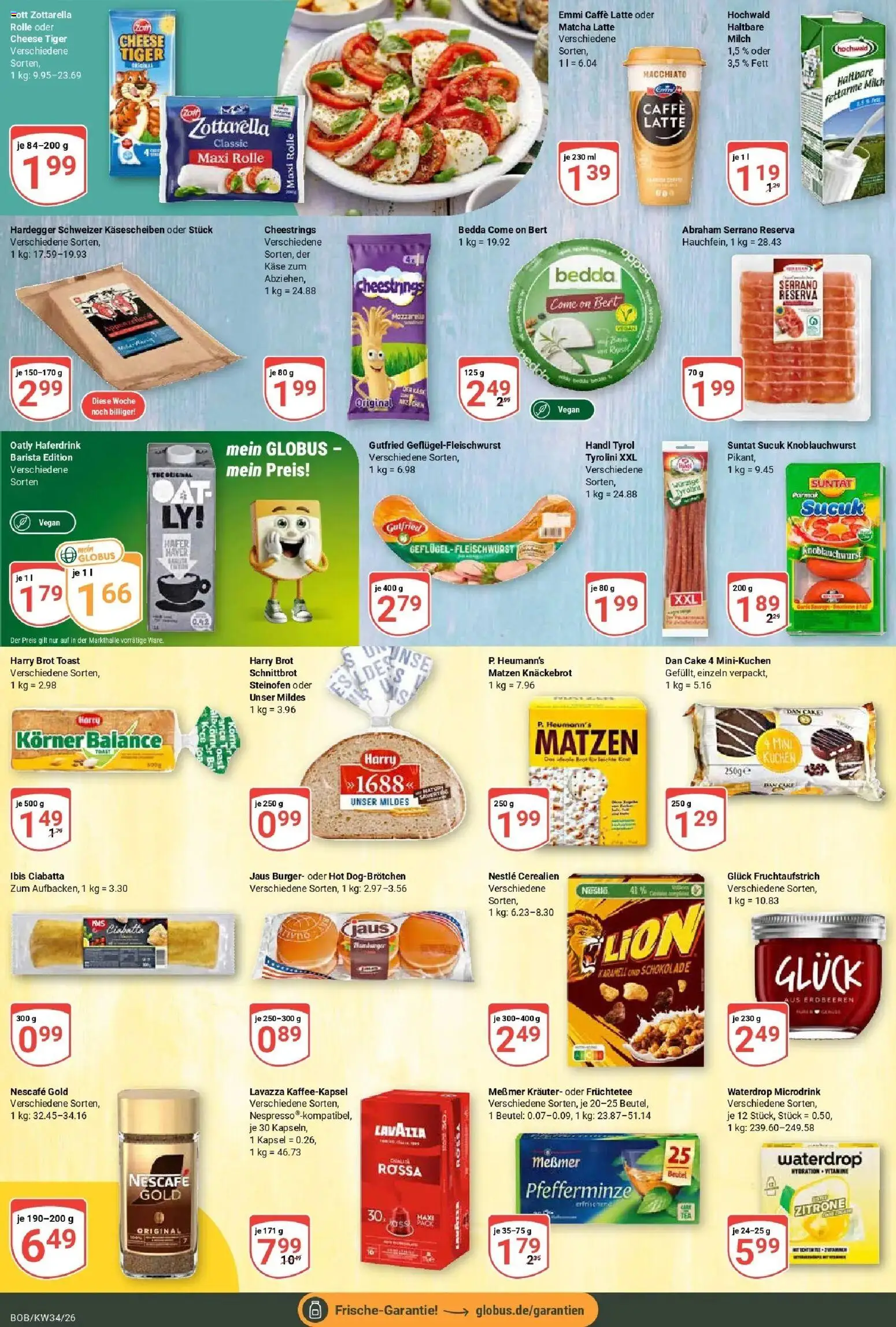 Globus Prospekt Bobenheim-Roxheim (ab 17.08.2026) » Angebote online | Seite: 13 | Produkte: Lavazza, Nescafe, Schokolade, Mozzarella