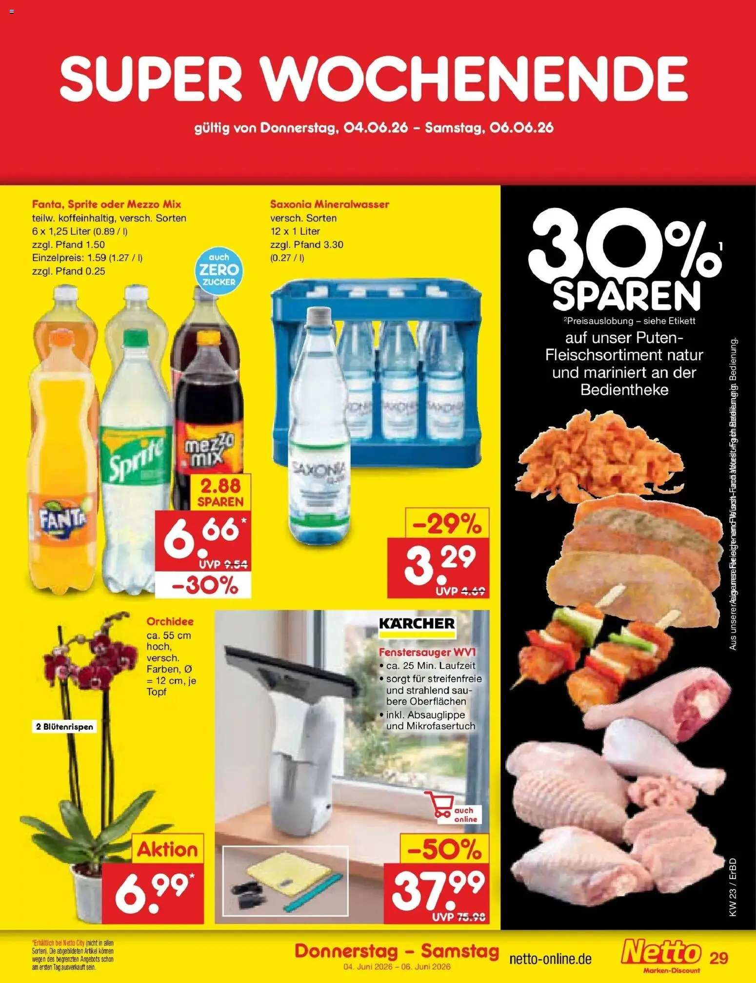 Netto Marken-Discount Prospekt Weimar – gültig ab 01.06.2026 | Seite: 43 | Produkte: Fanta, Sprite, Orchidee, Oder mezzo mix