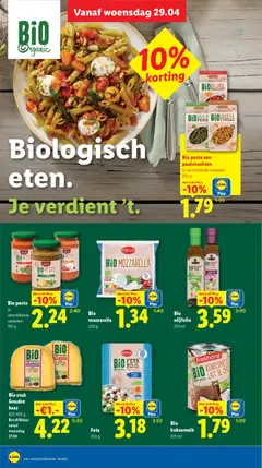 Bio pasta van peulvruchten, In verschillende varianten 250 g - Voorbeeld van een folder van Lidl, geldig van 27.04.2026 | Pagina: 20