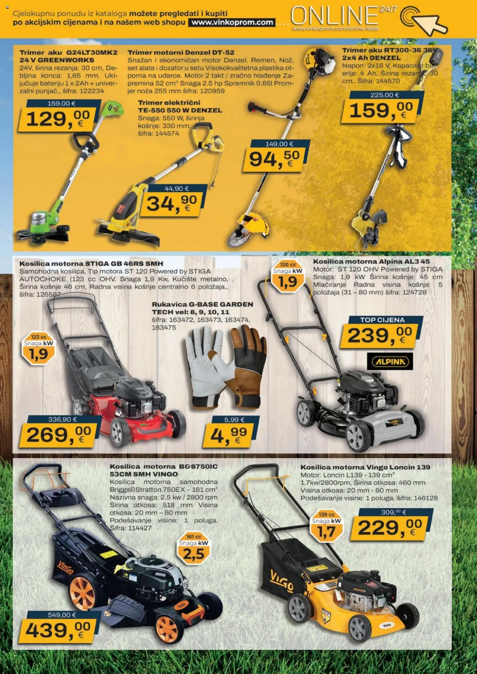 Vinkoprom katalog | vrijedi od 16.03.2026 | Stranica: 13 | Proizvodi: Kosilica, Trimer