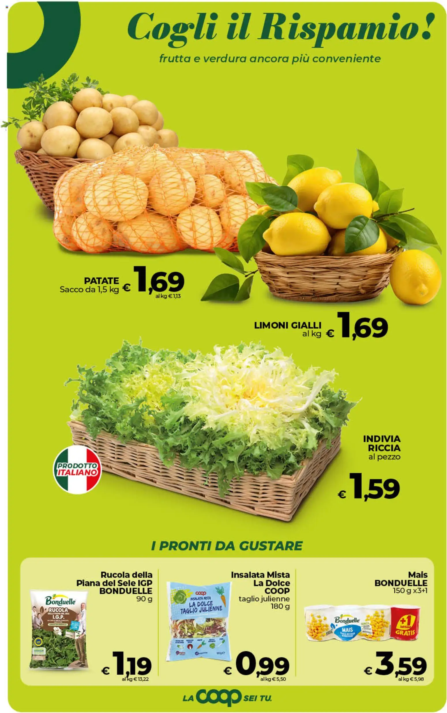 Volantino COOP del 01/09/2026 | Pagina: 17 | Prodotti: Patate, Taglio, Limoni, Mais