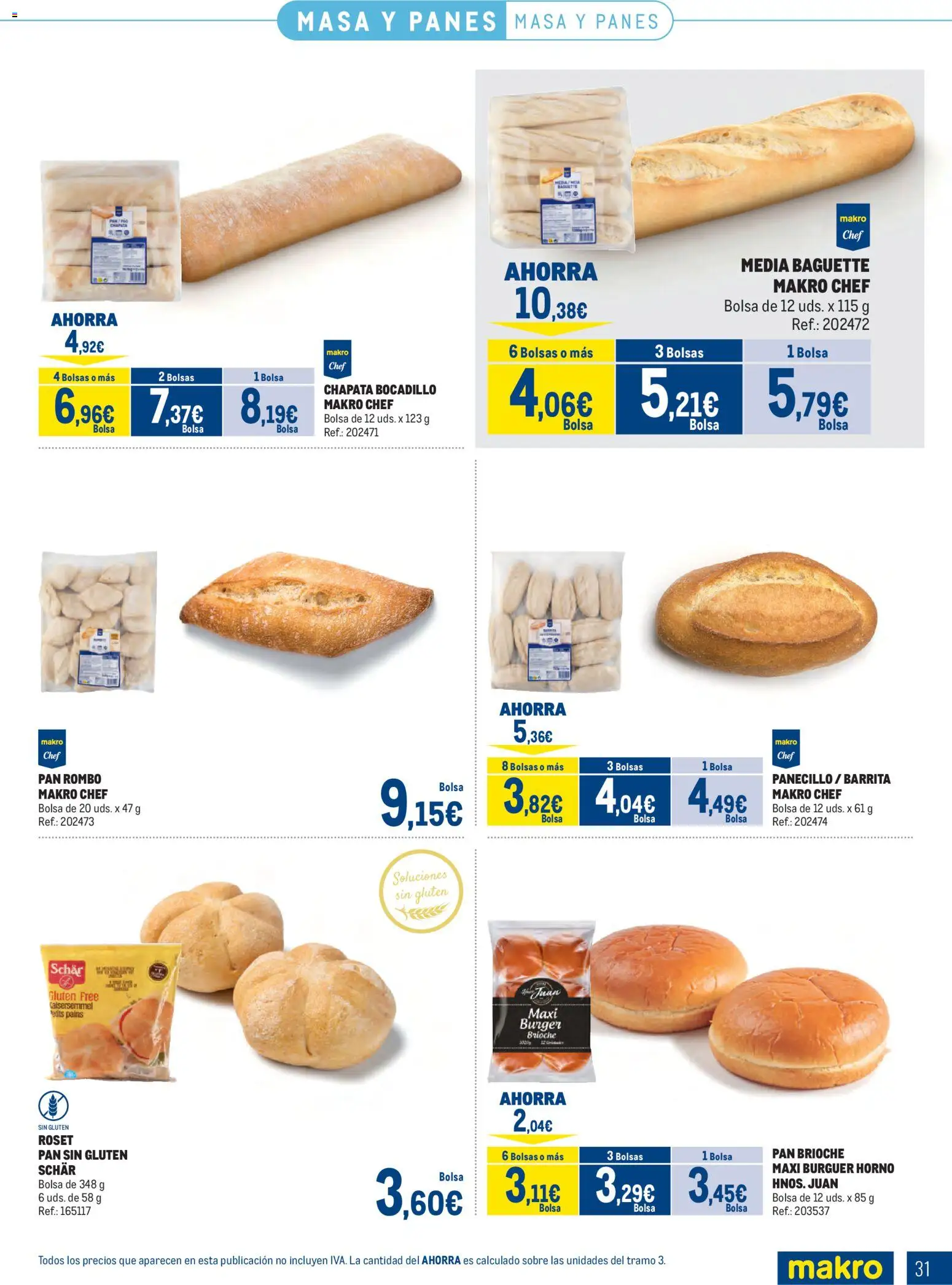 Makro Congelados Levante │ válido desde el 04.05.2026 | Página: 31 | Productos: Pan, Bolsa, Horno