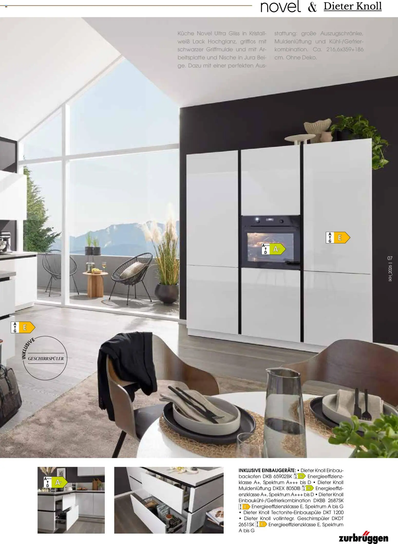 Zurbrüggen Küchen Journal – gültig ab 27.05.2026 | Seite: 7 | Produkte: Jura, Geschirrspüler, Küche, Backofen