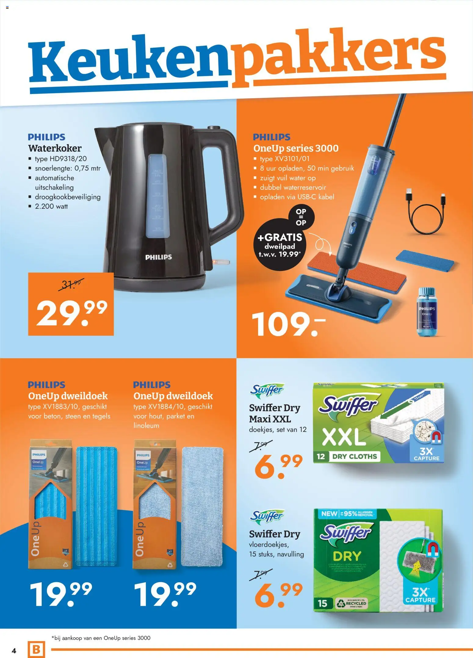 {H1} | Pagina: 4 | Producten: Kabel, Waterkoker, Tegels, Water