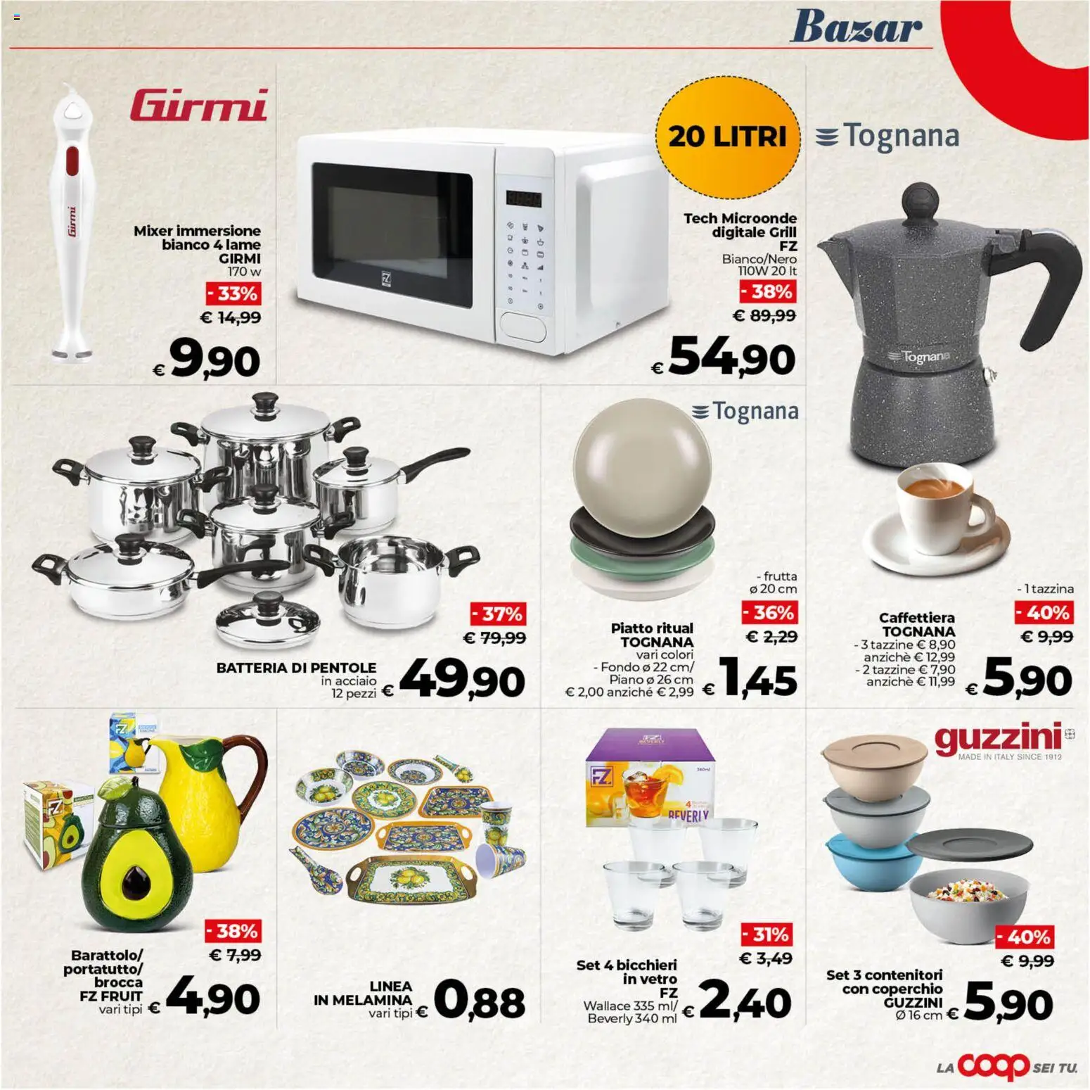 Volantino COOP del 11.06.2026 | Pagina: 30 | Prodotti: Microonde, Caffettiera, Frutta, Piatto