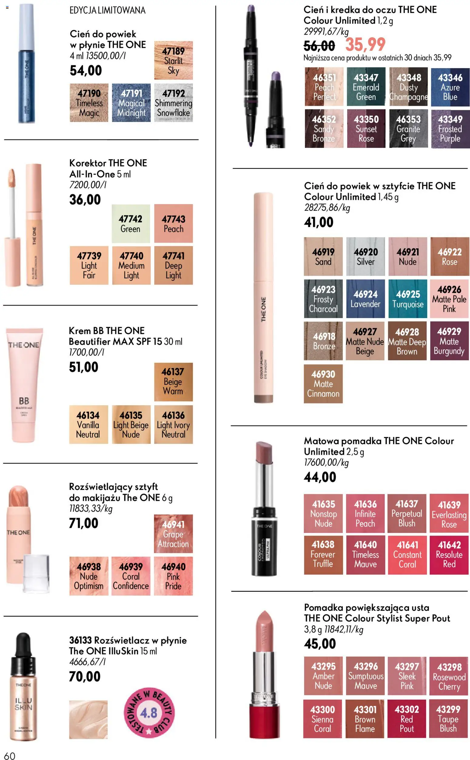 Oriflame Katalog 9 2026 od 17.06.2026 | Strona: 60 | Produkty: Champagne, Pomadka, Korektor, Krem