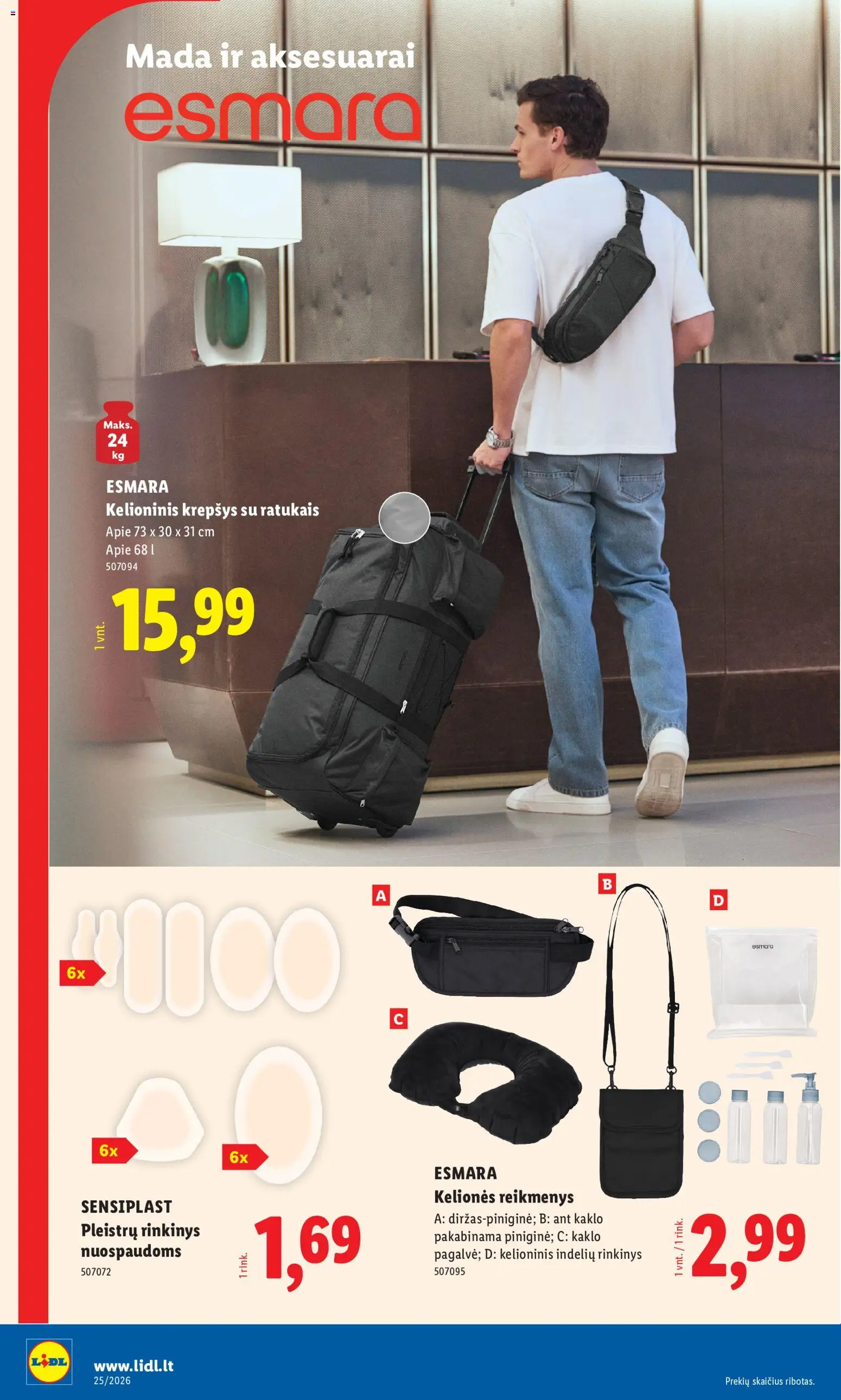 LIDL akcijos nuo 15.06.2026 | Puslapis: 10 | Prekių: Krepšys, Kelioninis krepšys