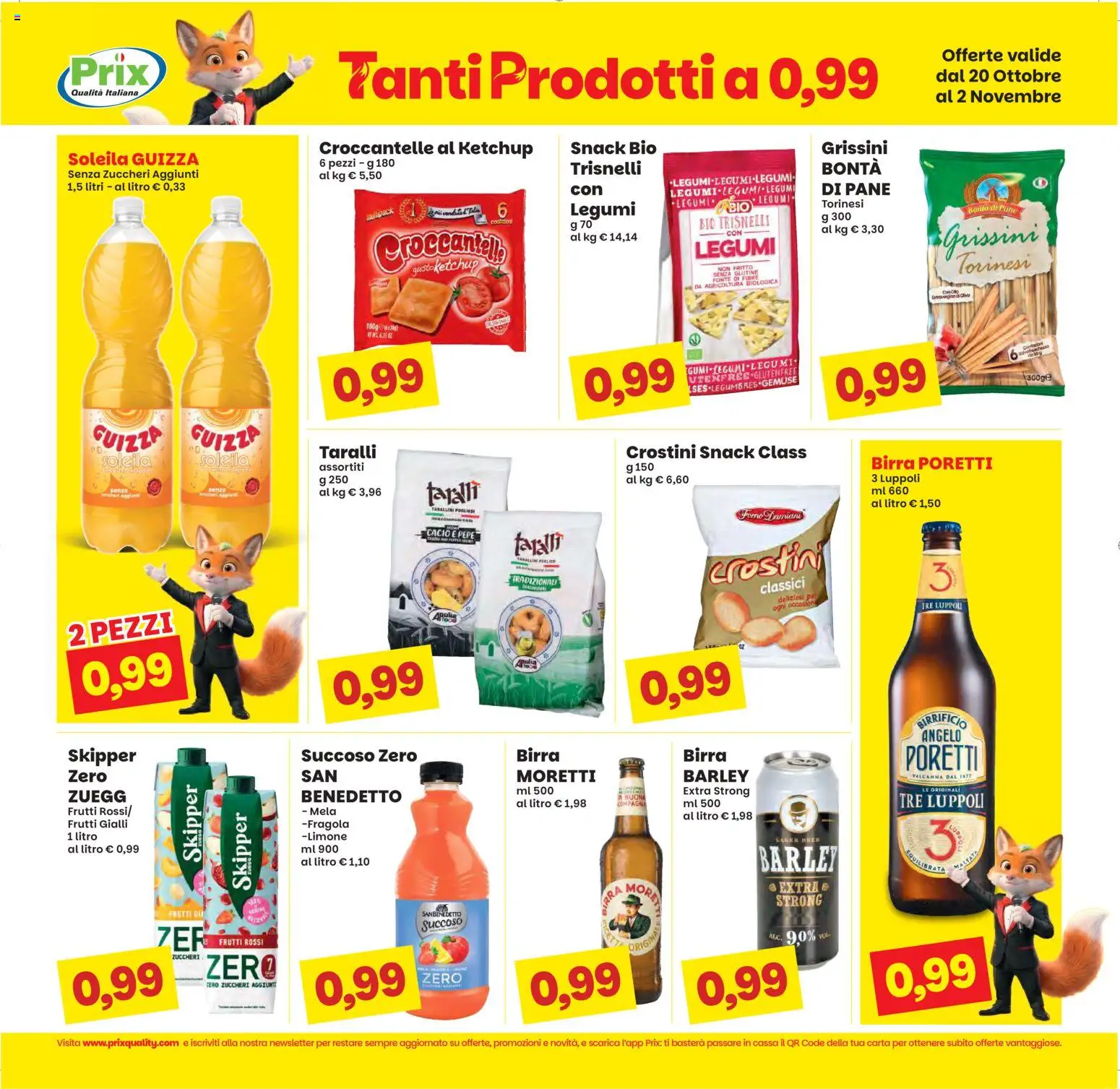 Volantino Prix del 20/10/2026 | Pagina: 7 | Prodotti: Legumi, Birra, Limone, Taralli