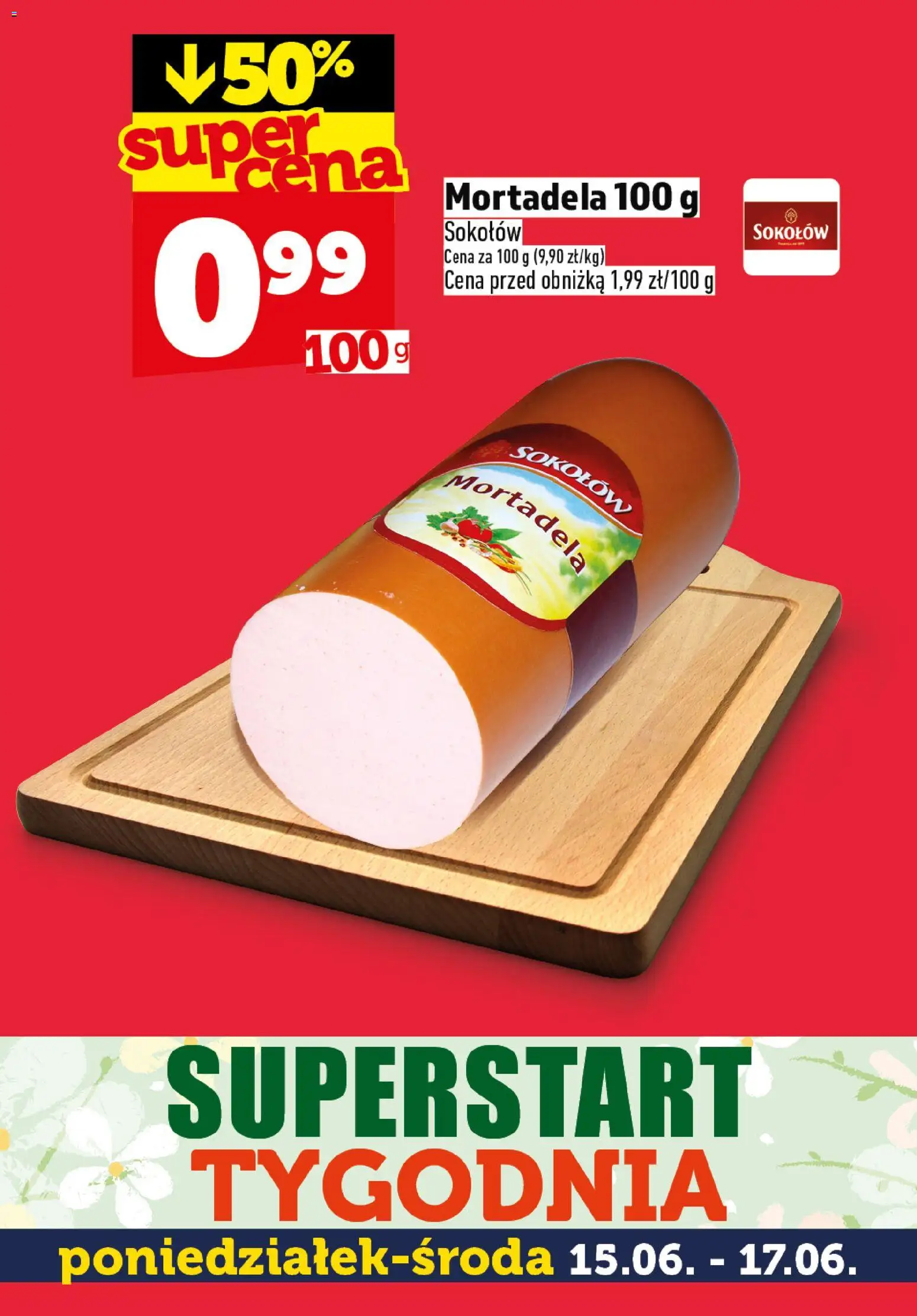 Topaz gazetka - Superstart tygodnia od 15.06.2026 | Strona: 5 | Produkty: Mortadela