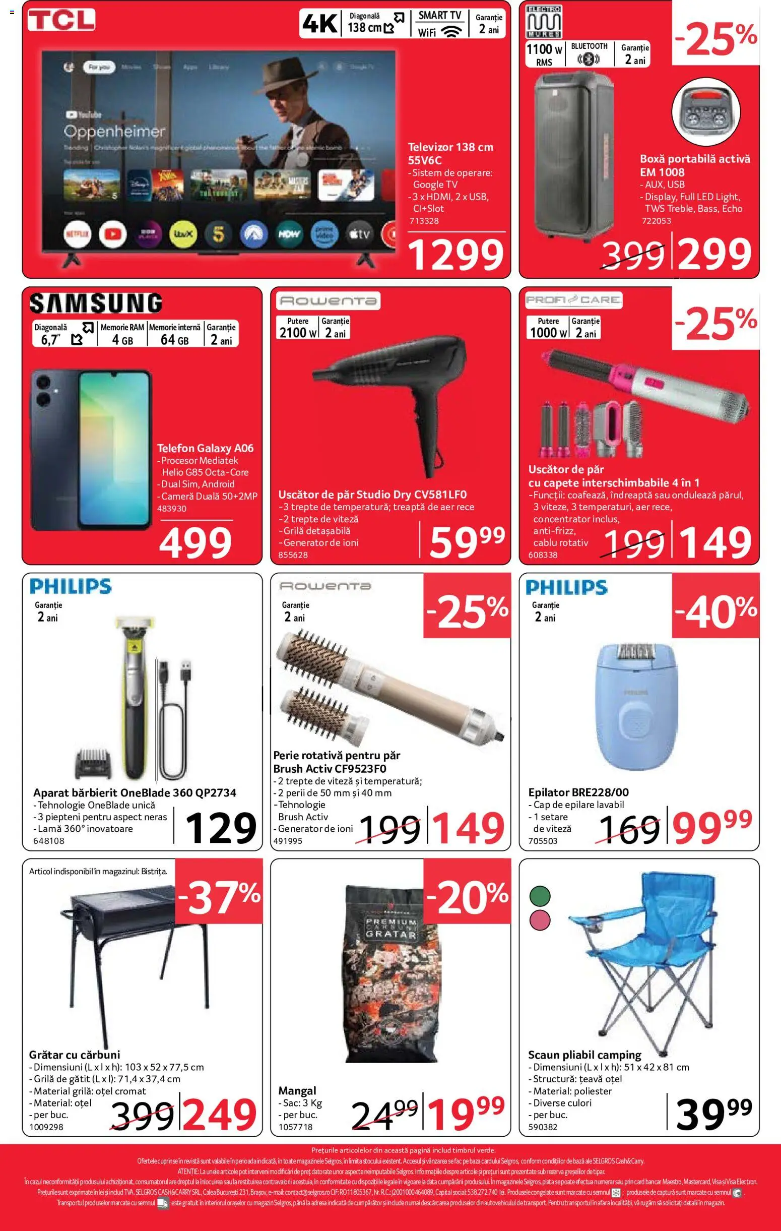 Noul catalog Selgros – valabil de la 12.06.2026 | Pagină: 16 | Produse: Cablu, Usb, Uscător, Țeavă
