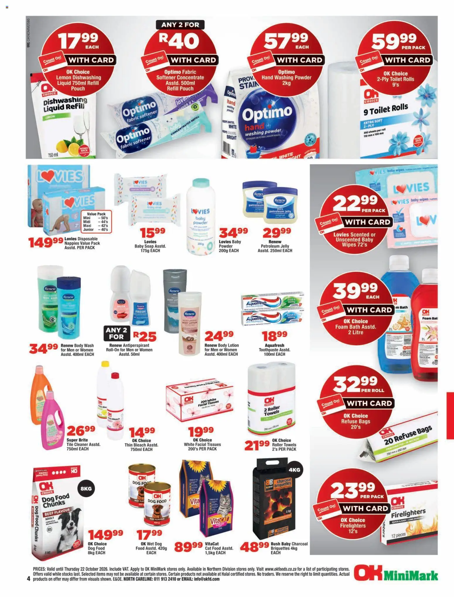New OK Foods catalogue – valid from 14/10/2026 | Page: 4 | Products: Soap, Antiperspirant, Petroleum jelly, Lotion
