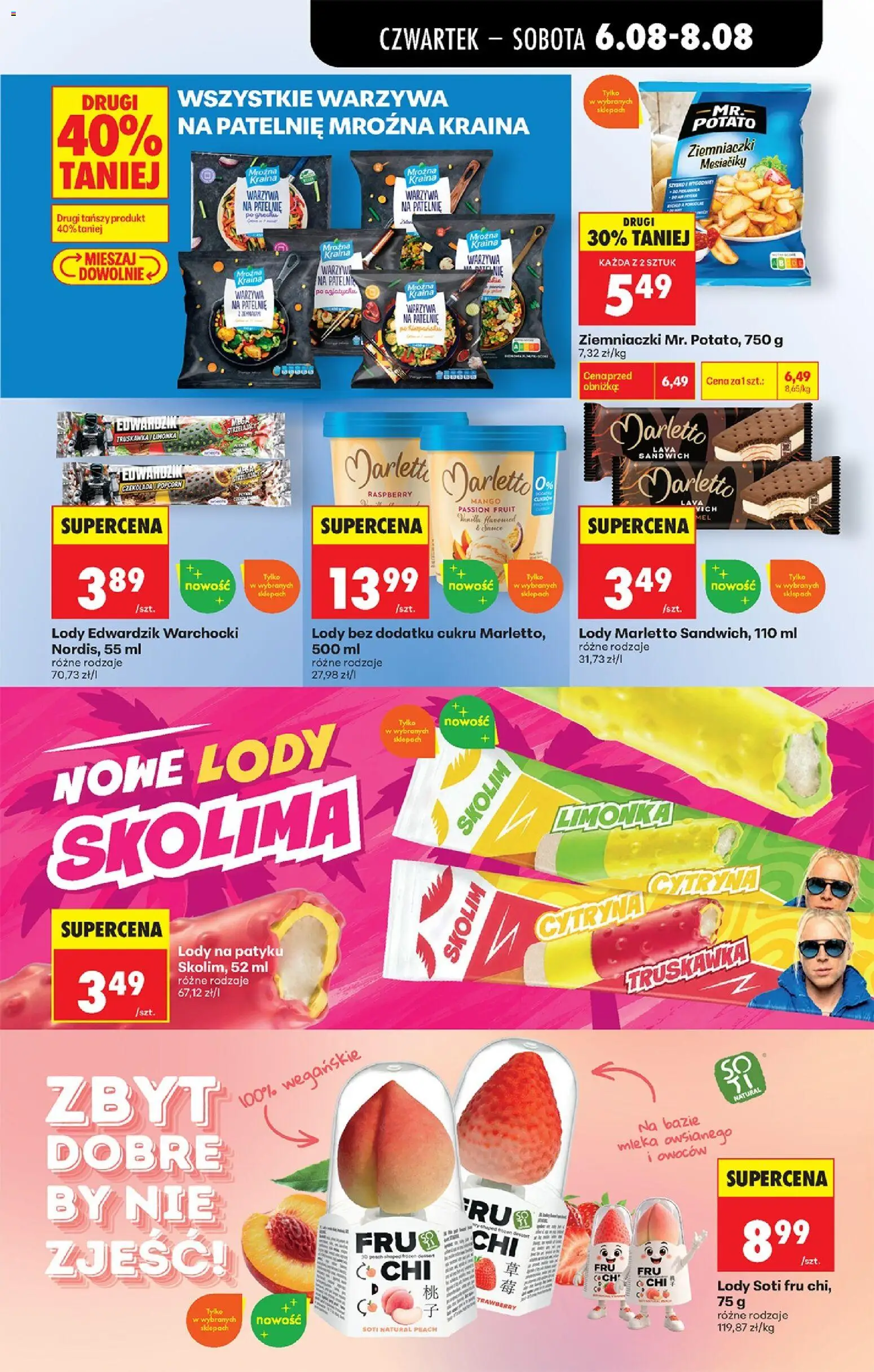 Biedronka gazetka od czwartku od 06.08.2026 | Strona: 51 | Produkty: Warzywa na patelnie, Czekolada, Popcorn, Warzywa