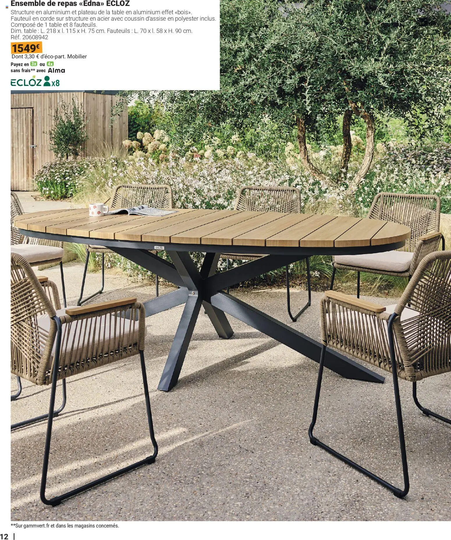 {H1} | Page: 12 | Produits: Plateau, Fauteuil, Table