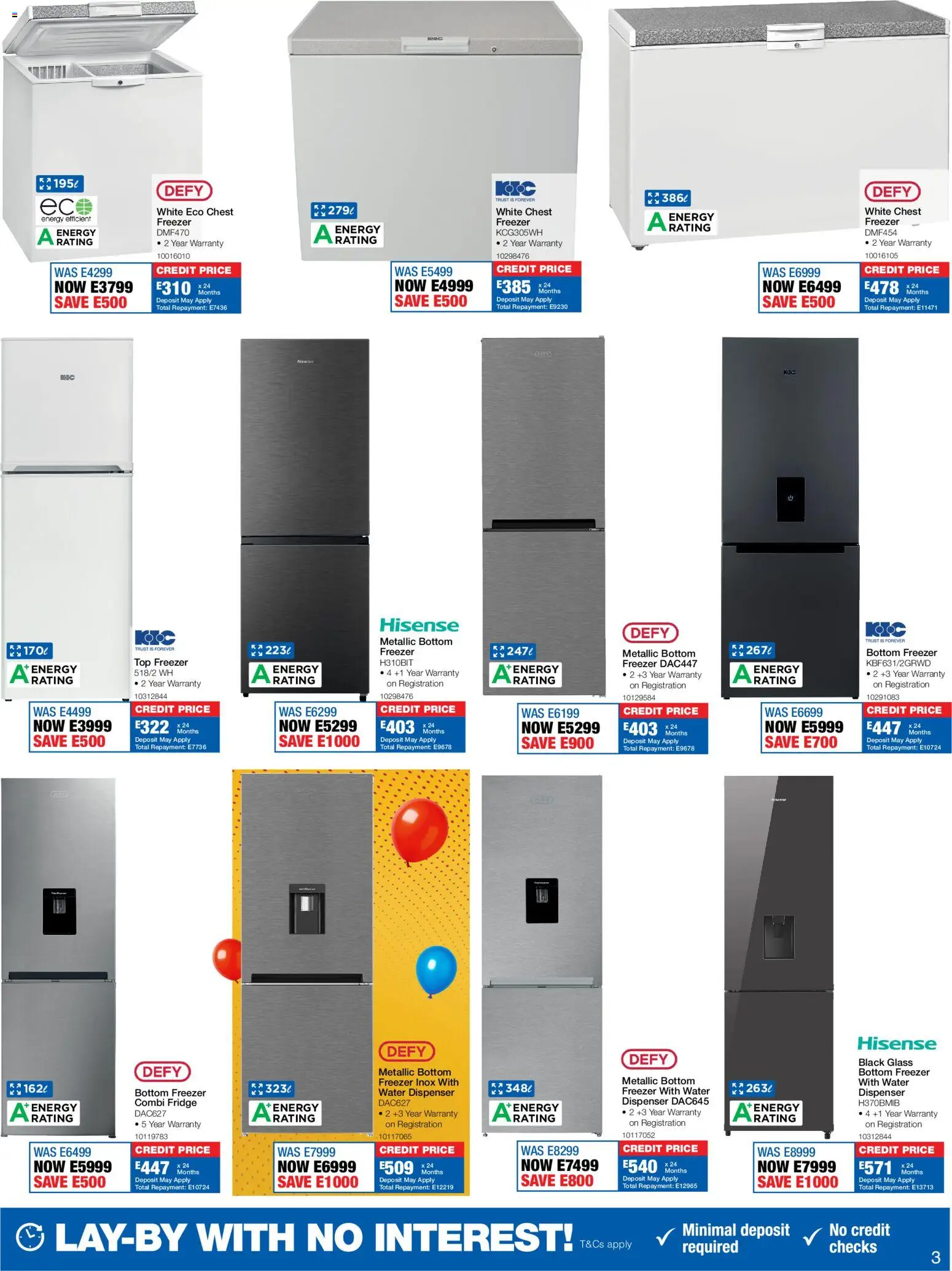 New OK Furniture catalogue – valid from 15.06.2026 | Page: 3 | Products: Freezer, Fridge, Water