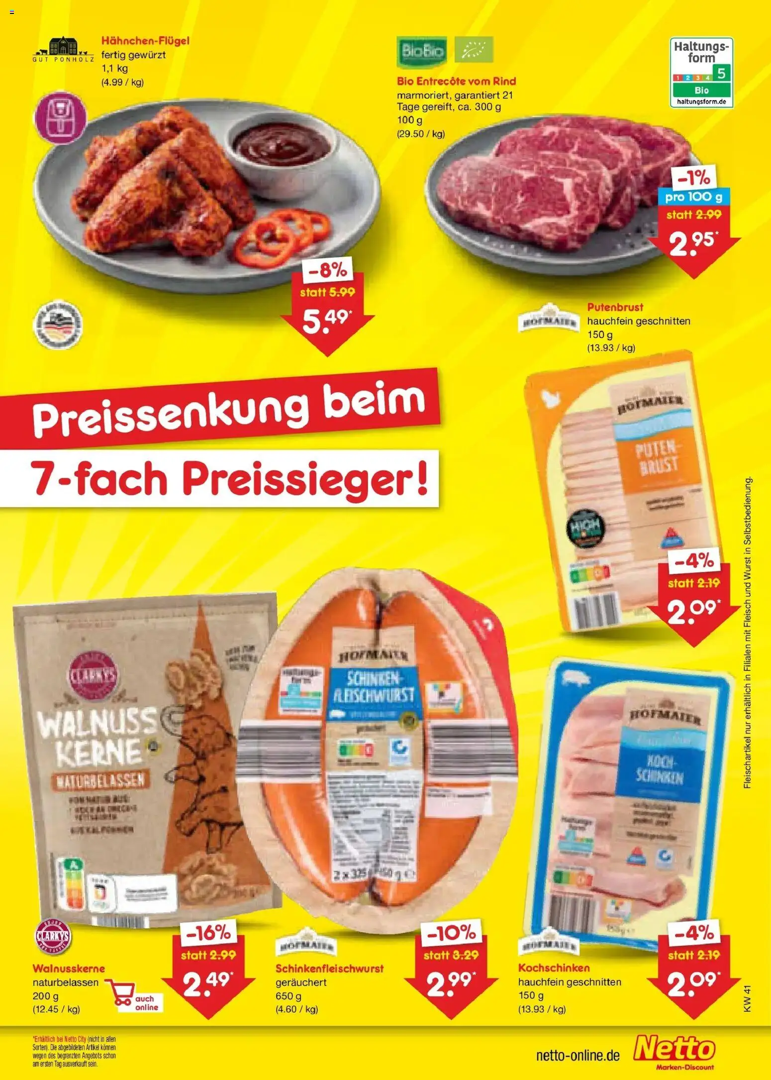 Netto Marken-Discount Prospekt Leipzig – gültig ab 05.10.2026 | Seite: 23 | Produkte: Putenbrust, Entrecote, Wurst, Schinken