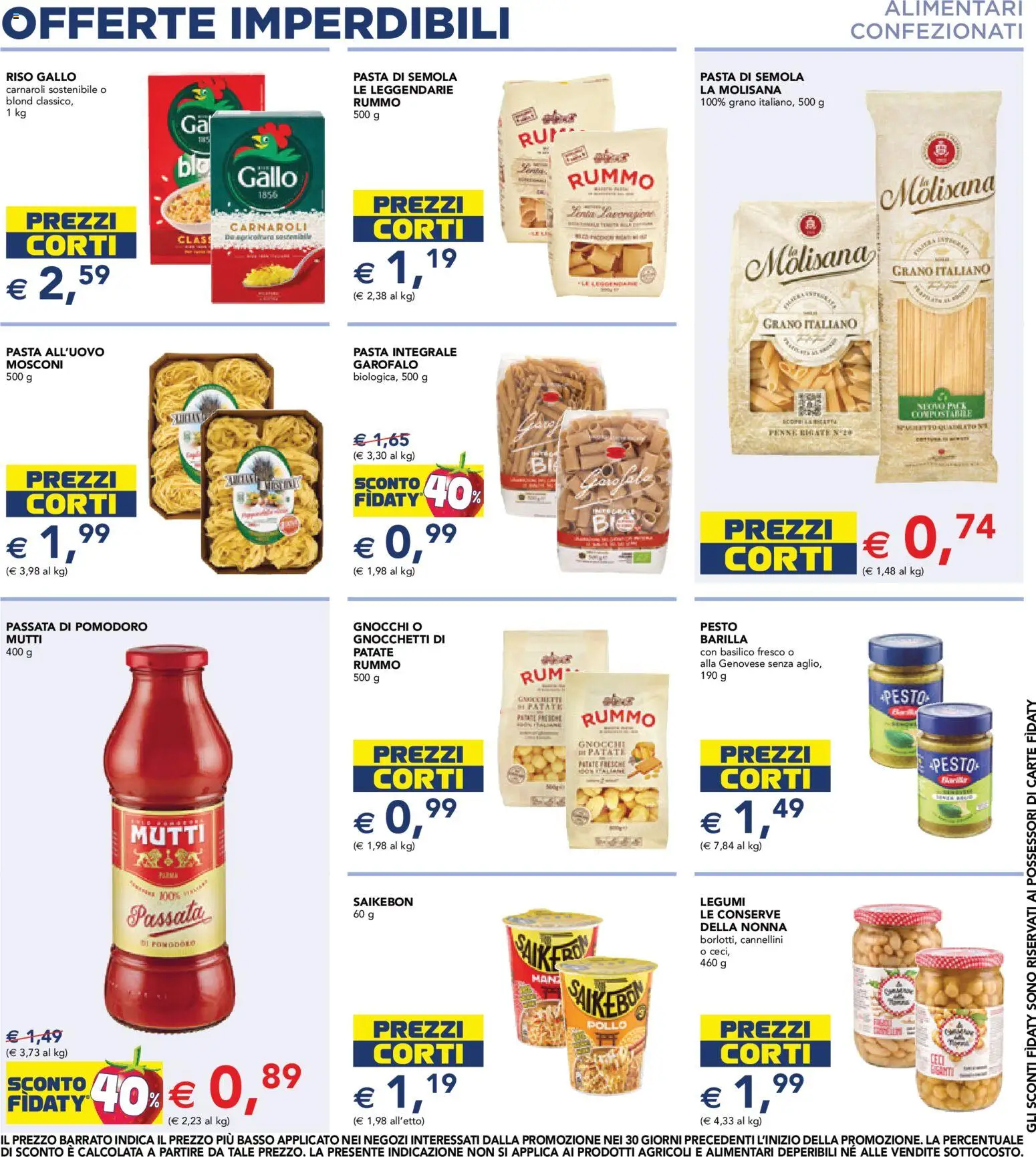 Volantino Esselunga S del 10/09/2026 | Pagina: 6 | Prodotti: Riso, Pasta di semola, Pesto, Passata di pomodoro