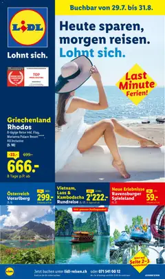 Lidl aktionen Reise-Highlights ab 29.07.2026 gültig