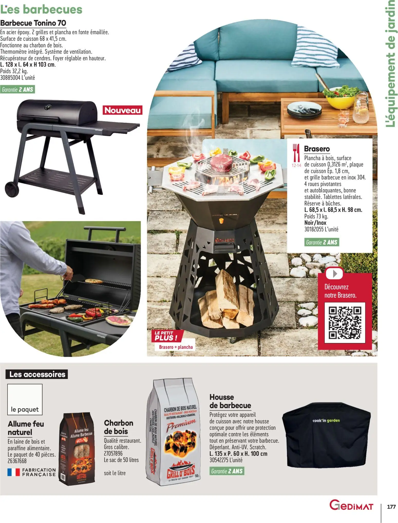 {H1} | Page: 177 | Produits: Sac, Barbecue, Barbecue charbon, Poids
