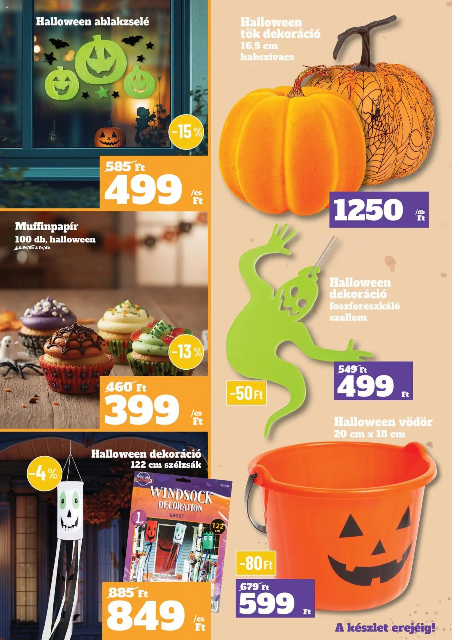 Family Diszkont akciós ujság - amely érvényes a következő dátumtól: 2026.09.24. | Oldal: 9 | Termékek: Tök, Vödör, Halloween tök, Dekoráció