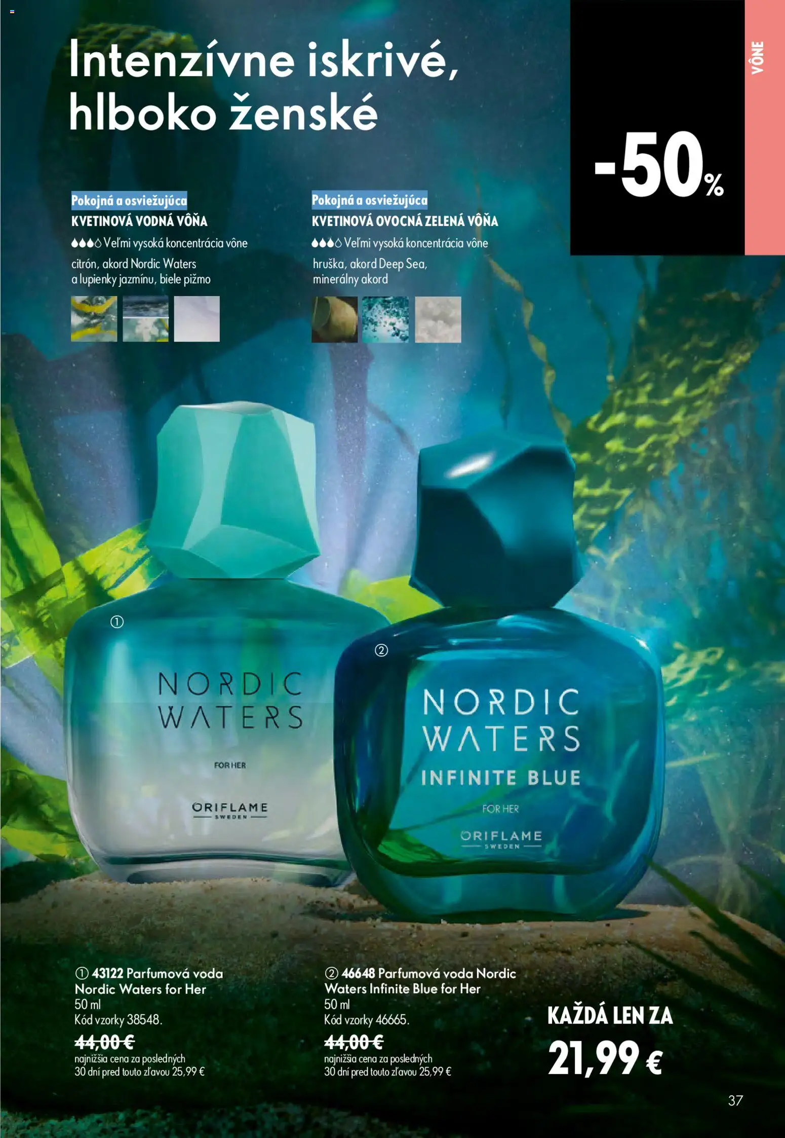 Nové Oriflame akcie – leták je platný od 17.06.2026 | Strana: 37 | Produkty: Voda
