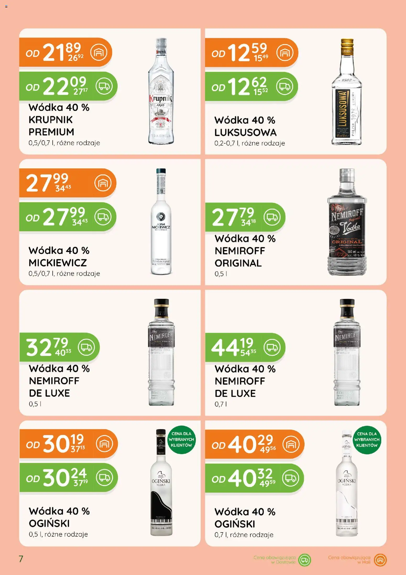 Eurocash gazetka - Katalog Alkoholowy od 01.10.2026 | Strona: 7 | Produkty: Ogiński, Krupnik, Adam mickiewicz wódka, Wódka