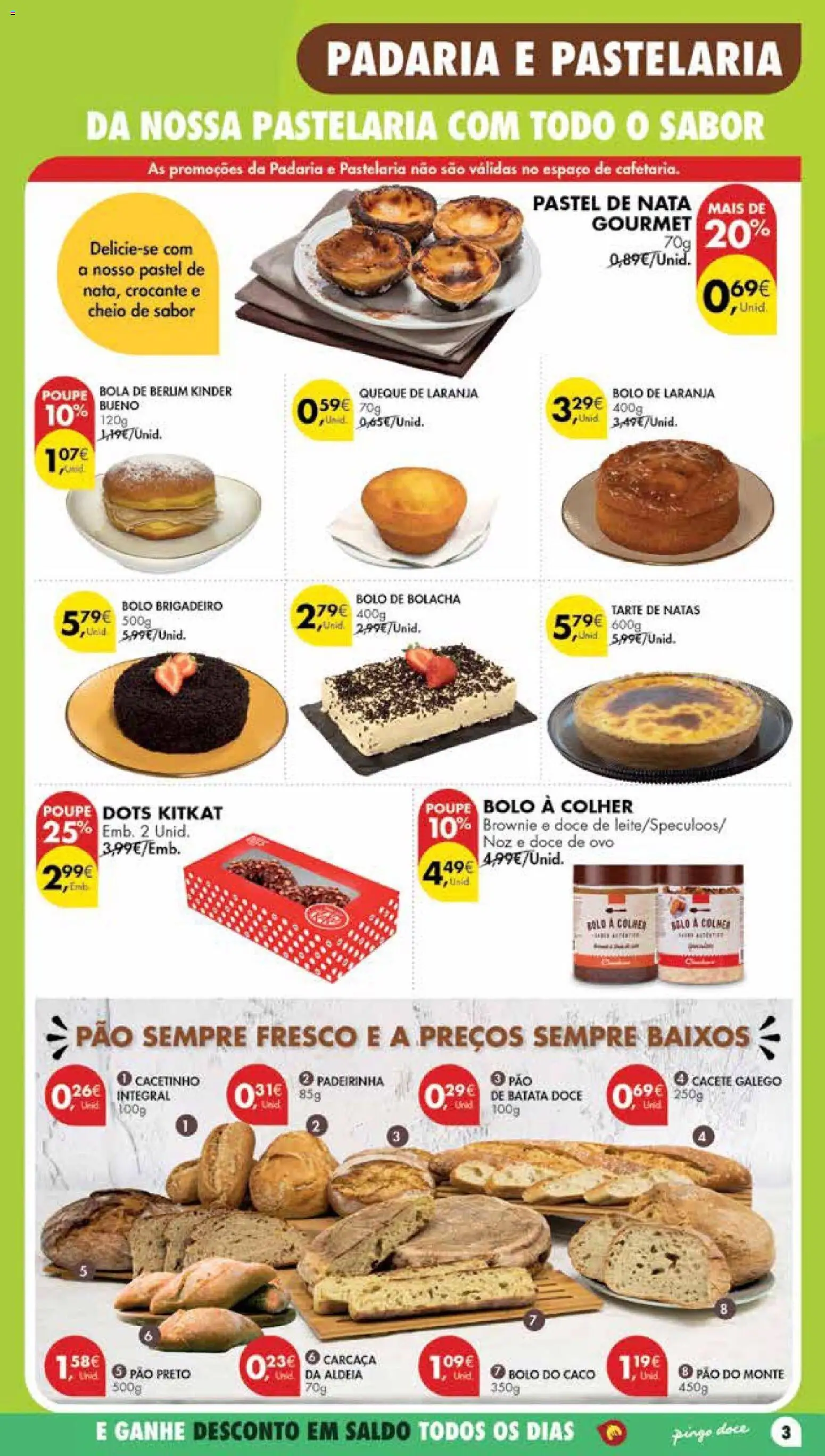 Pingo Doce Poupe Esta Semana Madeira │ válido de 14/07/2026 | Página: 3 | Produtos: Padaria, Tarte, Nata, Natas