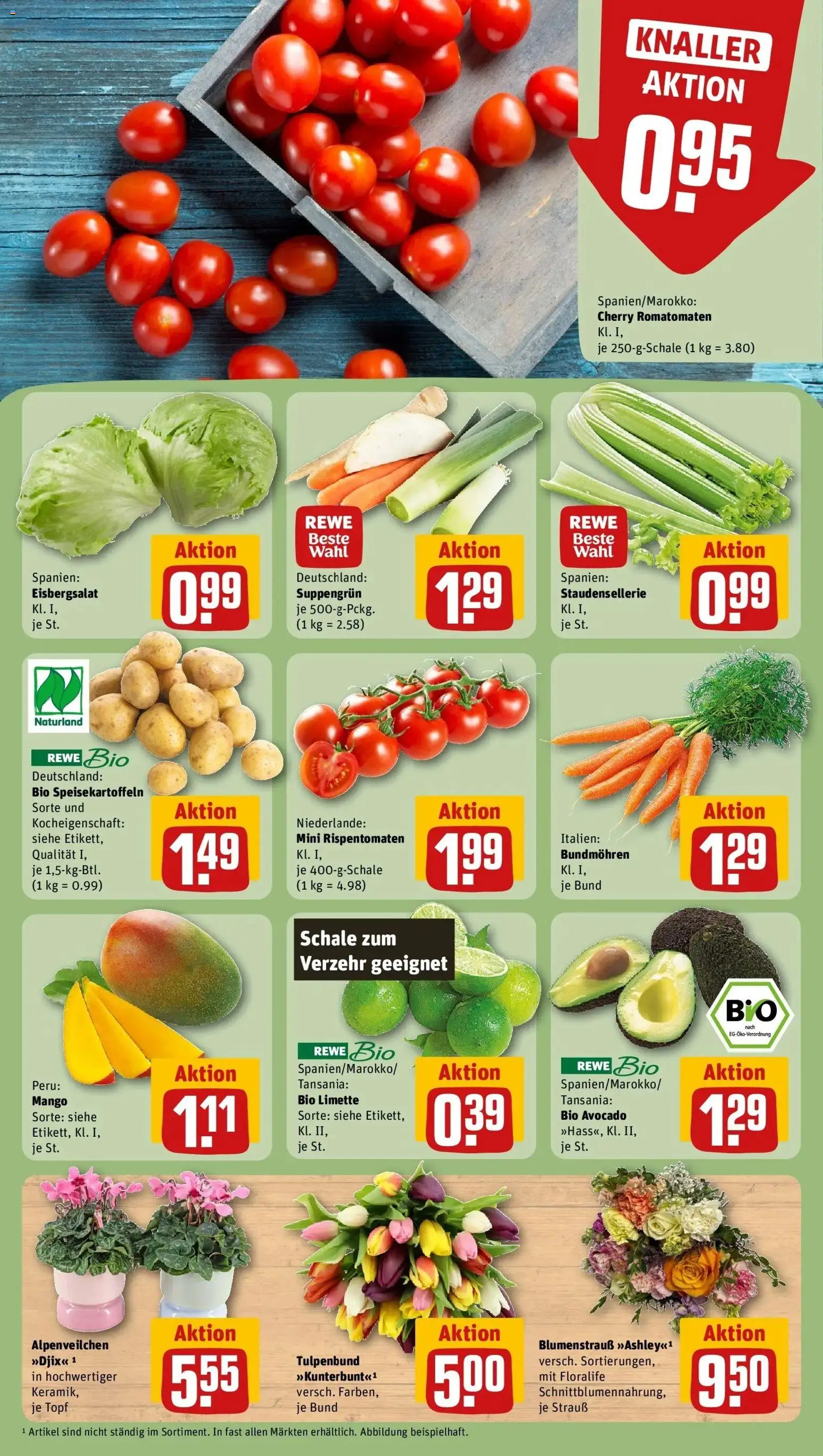 Rewe Prospekt Halle (Saale)	 – gültig ab 02.03.2026 | Seite: 5 | Produkte: Eisbergsalat, Avocado, Mango, Limette