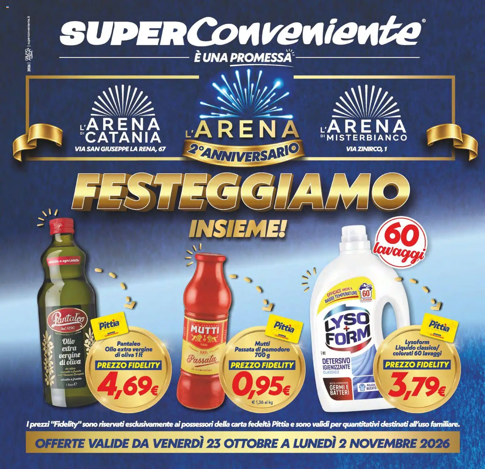 Volantino SuperConveniente del 23/10/2026 | Pagina: 1 | Prodotti: Pomodoro, Olio, Passata di pomodoro, Olio extra vergine
