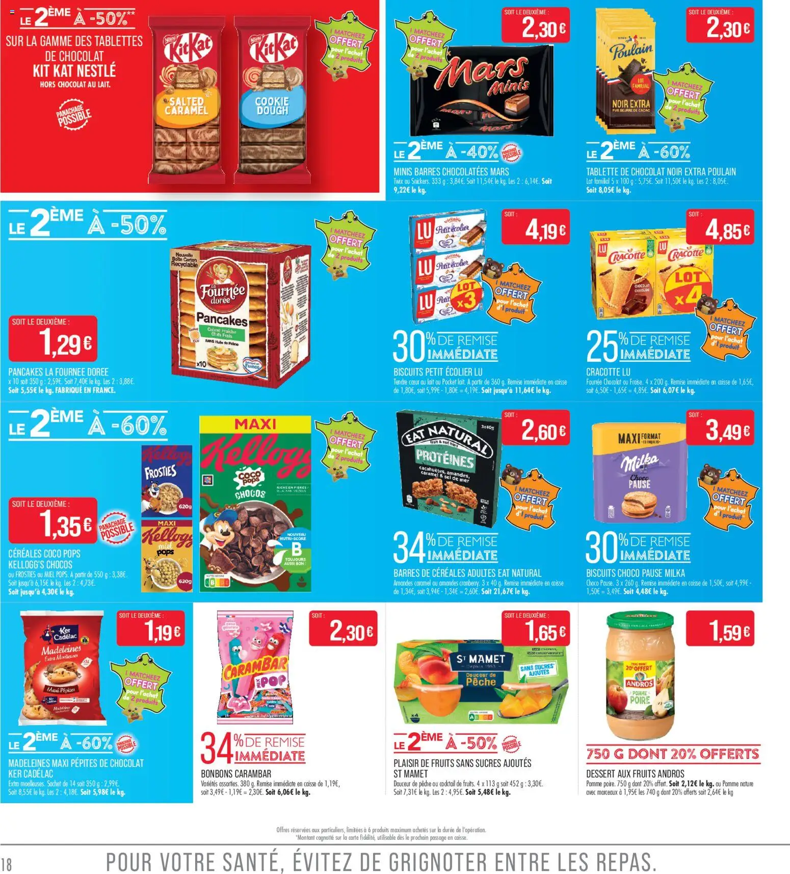 {H1} | Page: 18 | Produits: Poire, Beurre de cacao, Beurre, Chocolat