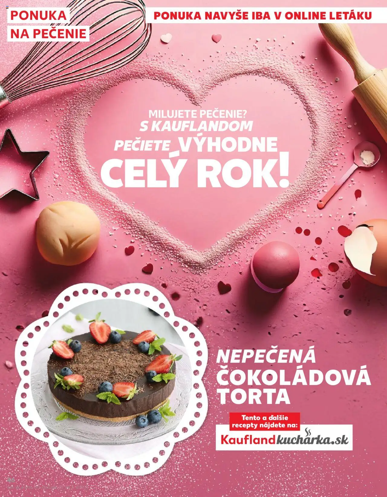 Nové Kaufland akcie – leták je platný od 28.08.2025 | Strana: 46 | Produkty: Torta
