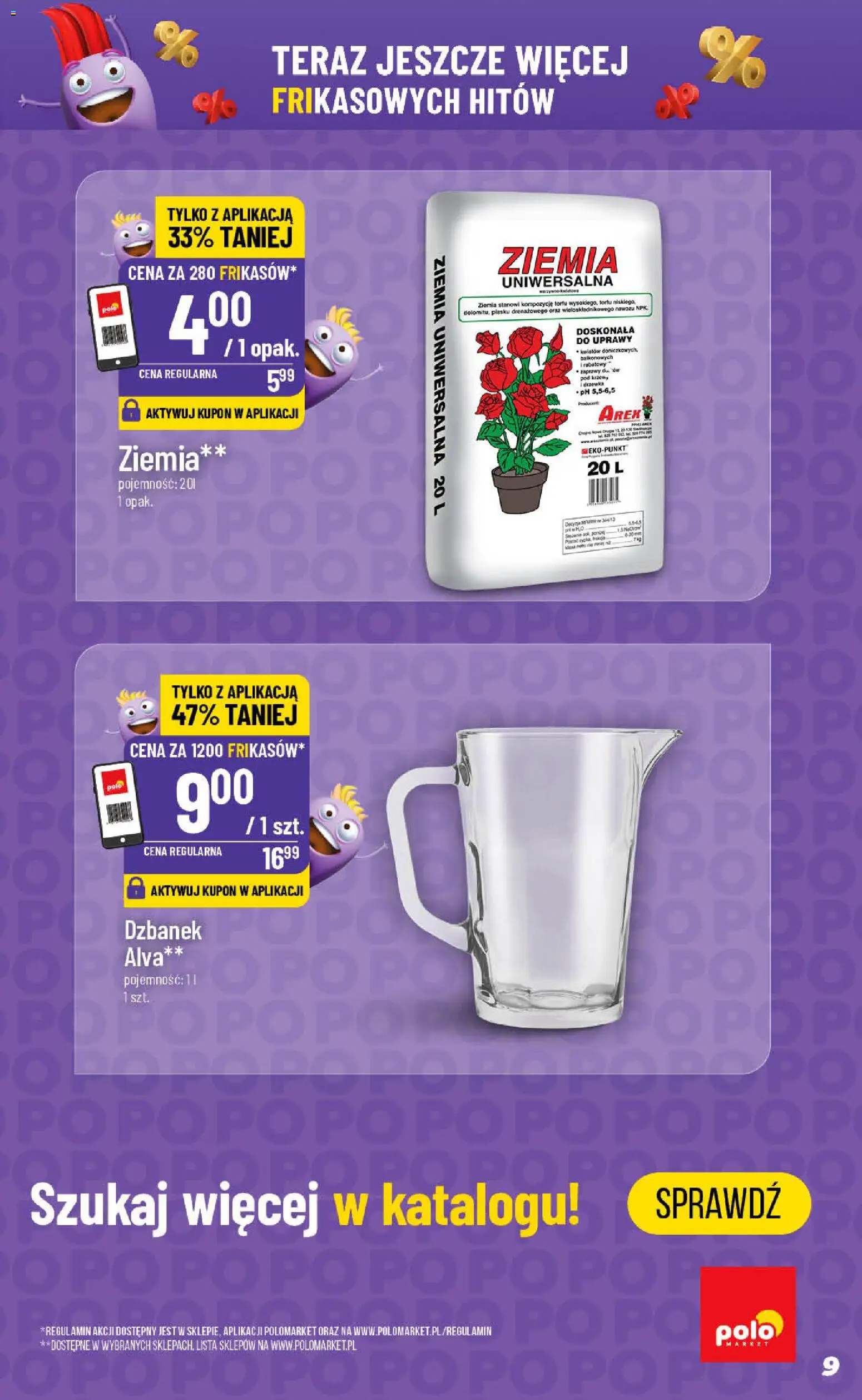 POLOmarket gazetka - Inspirujący Tydzień od 19.08.2026 | Strona: 9 | Produkty: Dzbanek, Ziemia uniwersalna, Ziemia