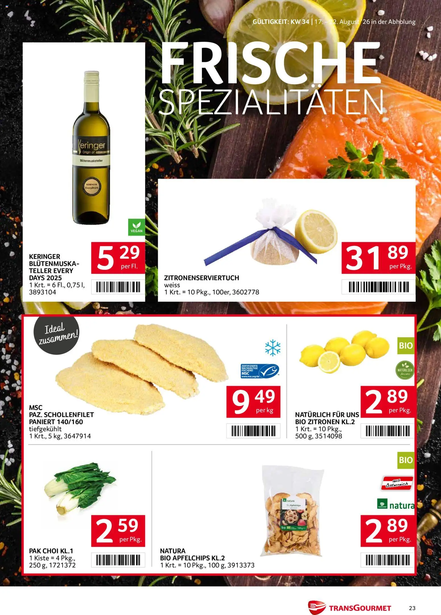 Transgourmet Flugblatt gültig ab 17.08.2026 | Seite: 22