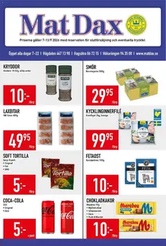 Matdax erbjudanden - Förhandsvisning av reklamblad från butik Matdax aktuell från 07/09/2026