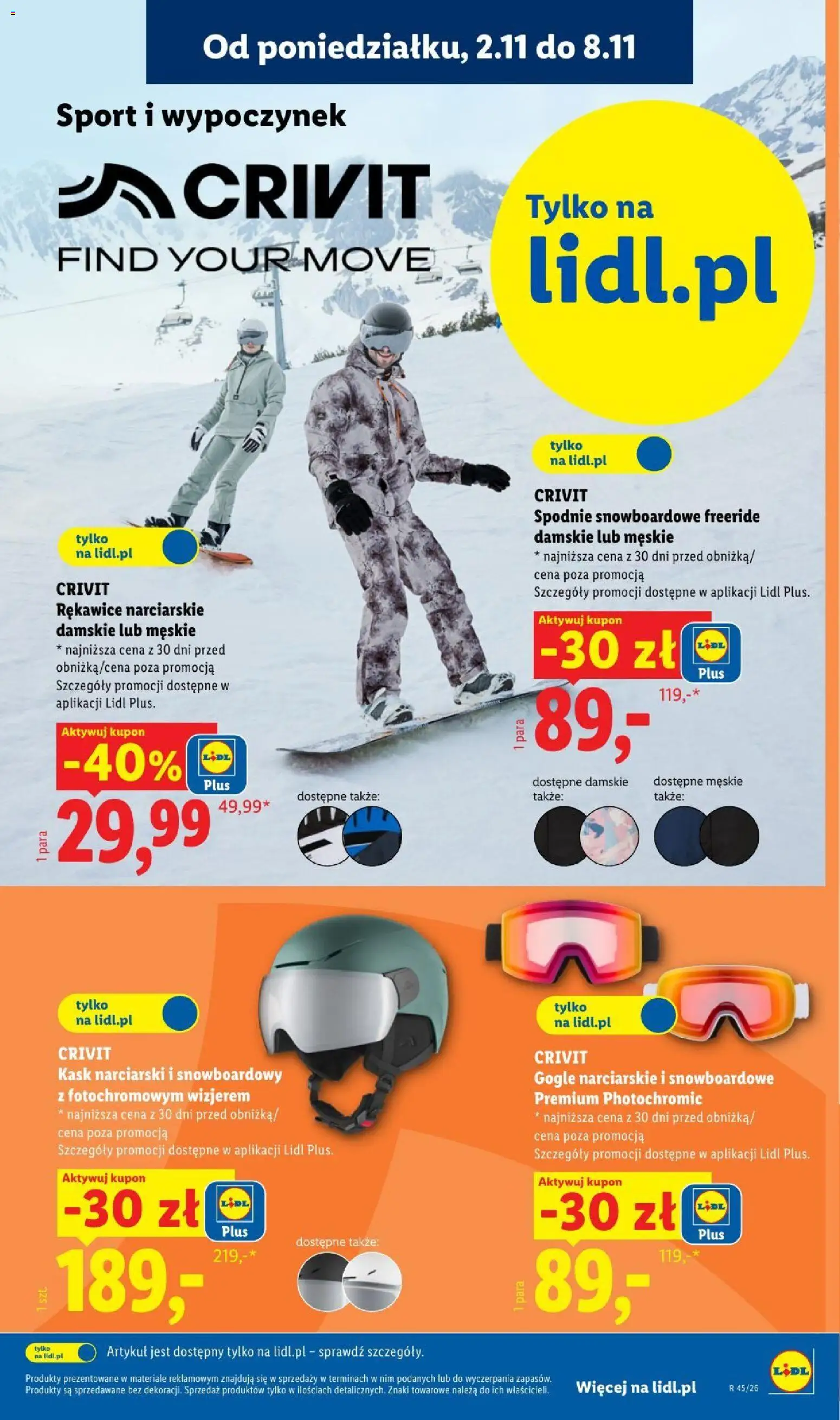Lidl Katalog od 02.11.2026 | Strona: 16 | Produkty: Spodnie