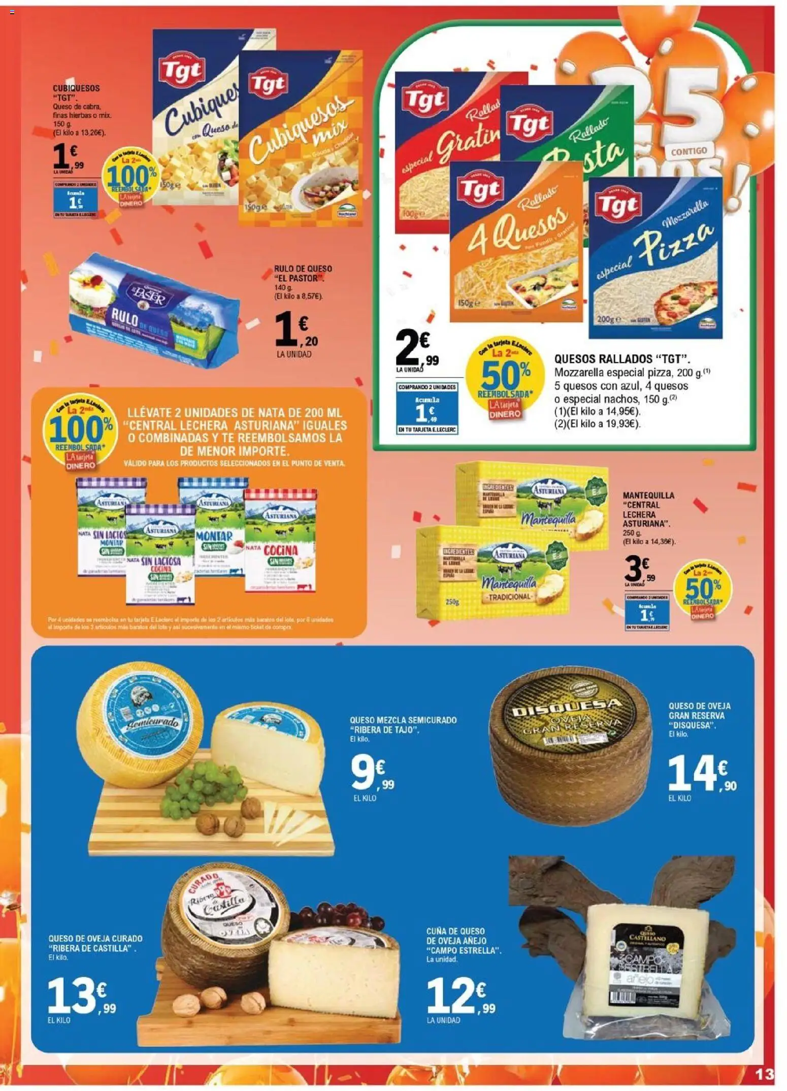 E.Leclerc folleto Salamanca │ válido desde el 15/07/2026 | Página: 13 | Productos: Queso, Pizza, Cocina, Cuna