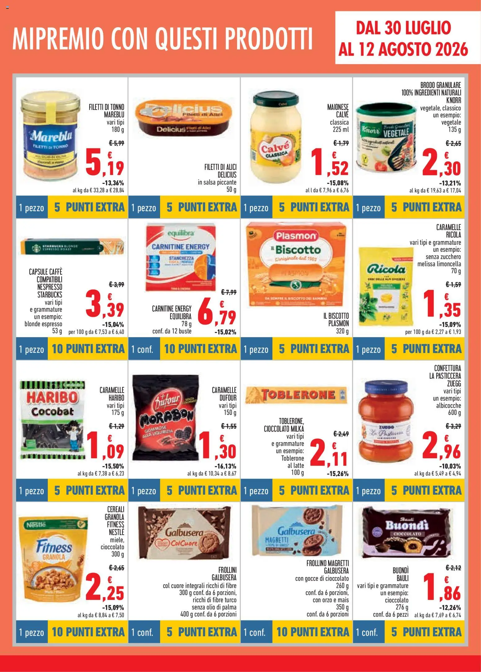 Volantino Conad del 16/07/2026 | Pagina: 13 | Prodotti: Zucchero, Tonno, Mais, Frollini