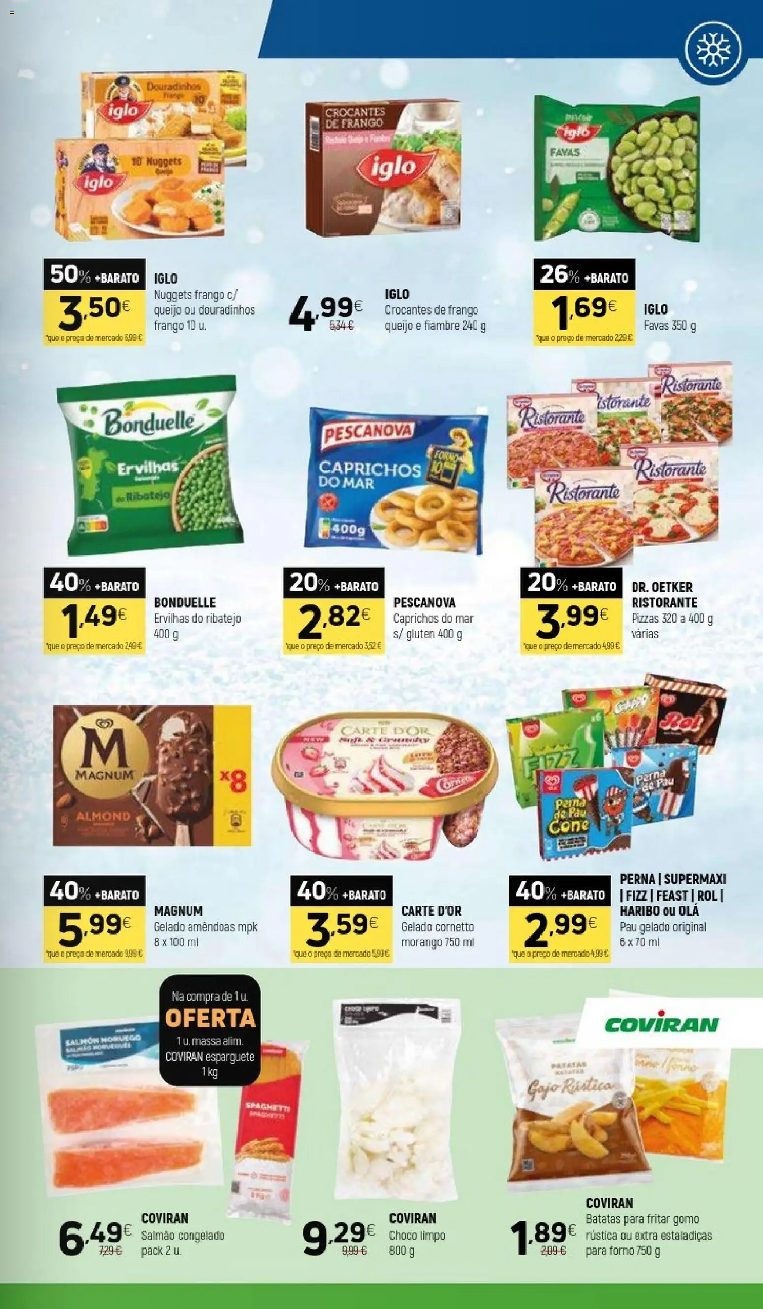 Coviran folheto │ válido de 08/09/2026 | Página: 5 | Produtos: Esparguete, Fiambre, Salmão, Gelado