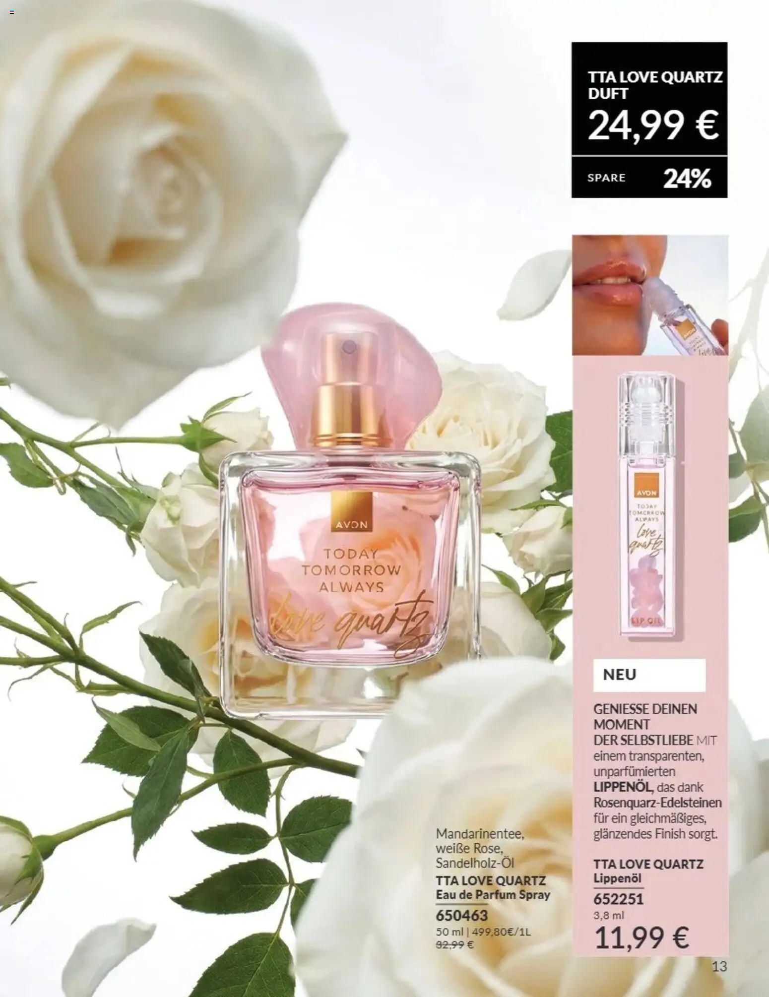 AVON Katalog August 2026 – gültig ab 08.08.2026 | Seite: 13 | Produkte: Parfüm, Duft, Finish, Eau de Parfum