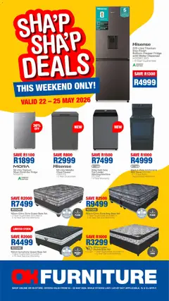 OK Furniture specials catalogue – valid from 22.05.2026