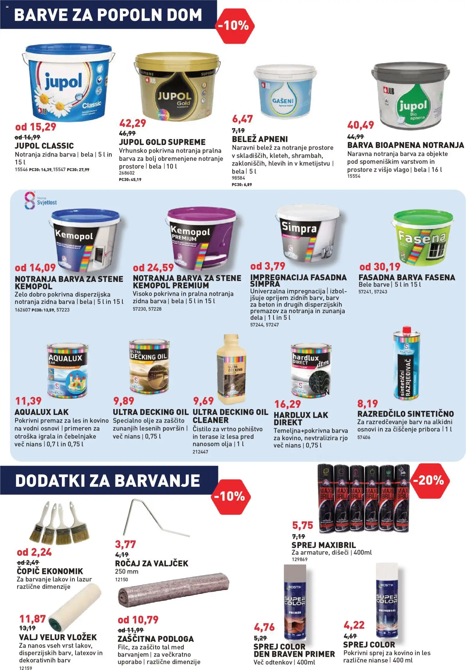 Novi Inpos katalog ponudbe – veljaven od 04.06.2026 | Stran: 18 | Izdelki: Vrtno pohistvo, Olje, Barva, Beton
