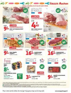 Auchan - Prévisualisation de VIANDE BOVINE: RUMSTEAK, VIANDE BOVINE: RUMSTEAK À rôtir, x2 valide à partir de 11/08/2026 | Page: 7