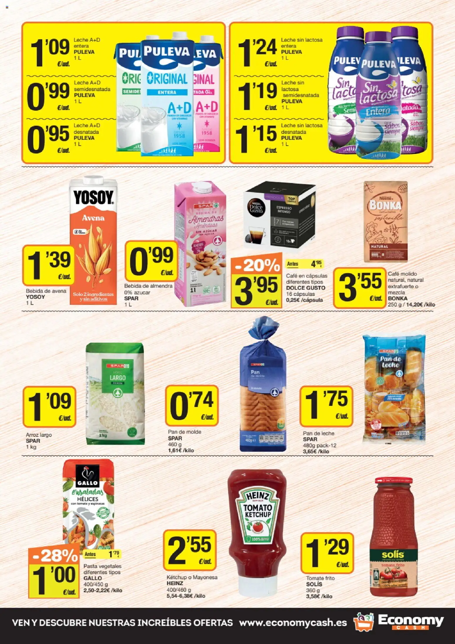 Economy Cash folleto │ válido desde el 27/08/2026 | Página: 5 | Productos: Leche sin lactosa, Café, Tomate, Bebida de avena