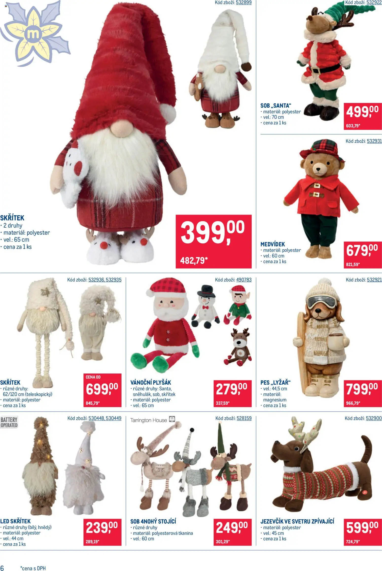 Makro leták - Dekorace od 21.10.2026 | Strana: 6 | Produkty: Pes, Plyšák